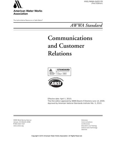 Standards PDF Cover Page