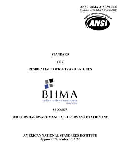Standards PDF Cover Page