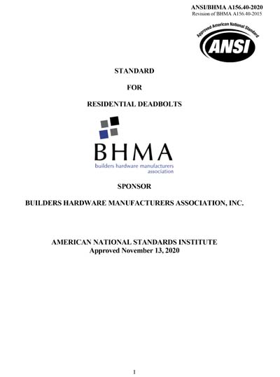 Standards PDF Cover Page