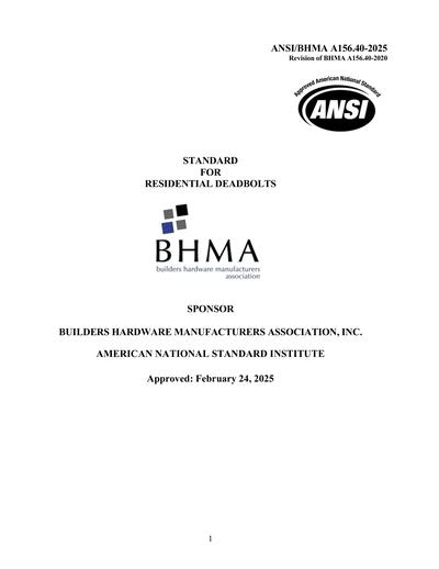 Standards PDF Cover Page