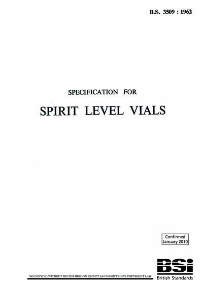 spirit level specification
