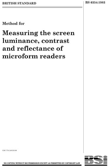 Standards PDF Cover Page