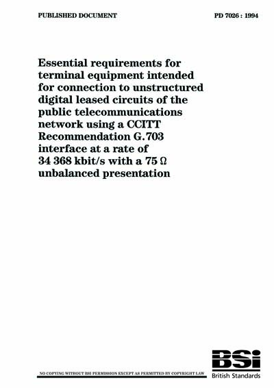 Standards PDF Cover Page