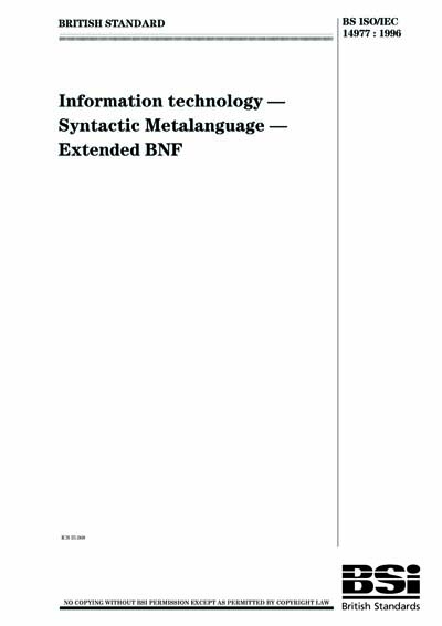 Standards PDF Cover Page
