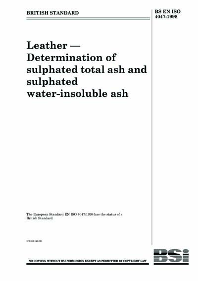 Standards PDF Cover Page