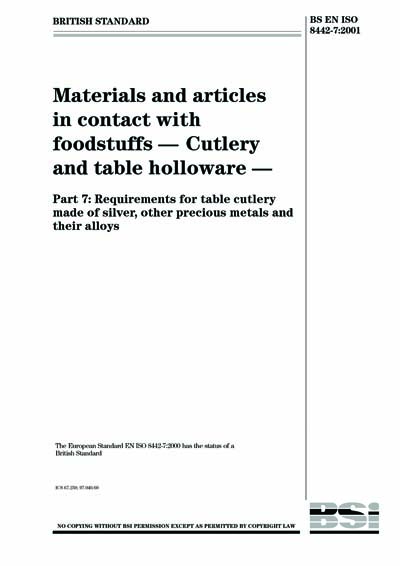 Standards PDF Cover Page