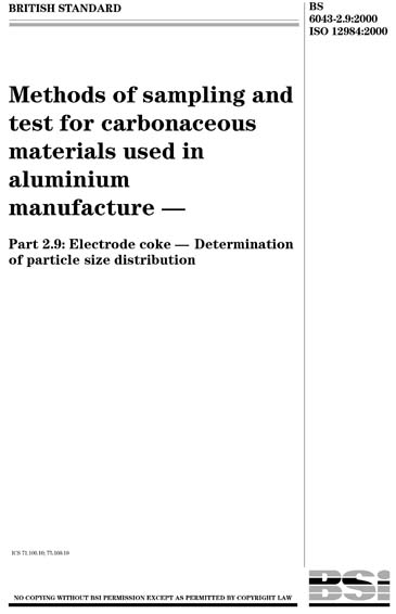 Standards PDF Cover Page
