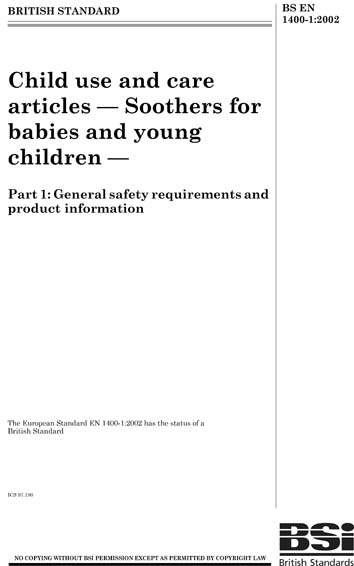 Standards PDF Cover Page