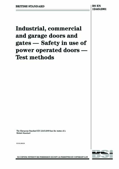 Standards PDF Cover Page