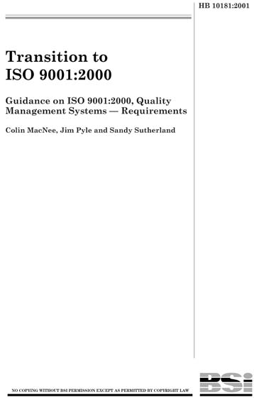 Standards PDF Cover Page
