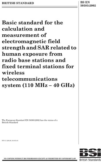 Standards PDF Cover Page