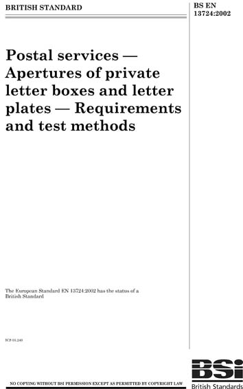 Standards PDF Cover Page