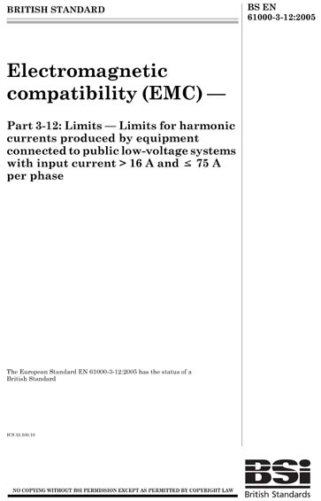 Standards PDF Cover Page