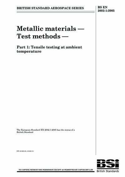Standards PDF Cover Page