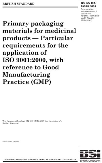 Standards PDF Cover Page