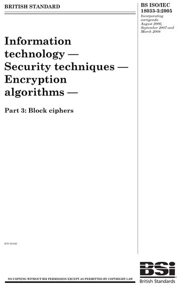 Standards PDF Cover Page