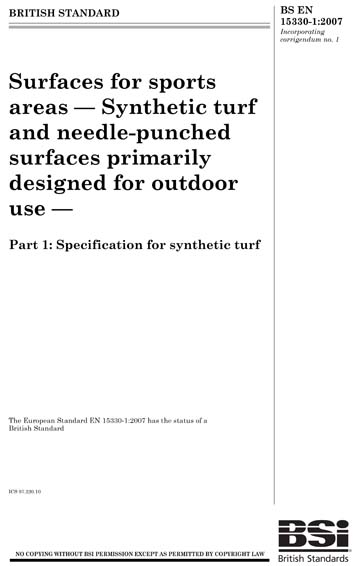 Standards PDF Cover Page