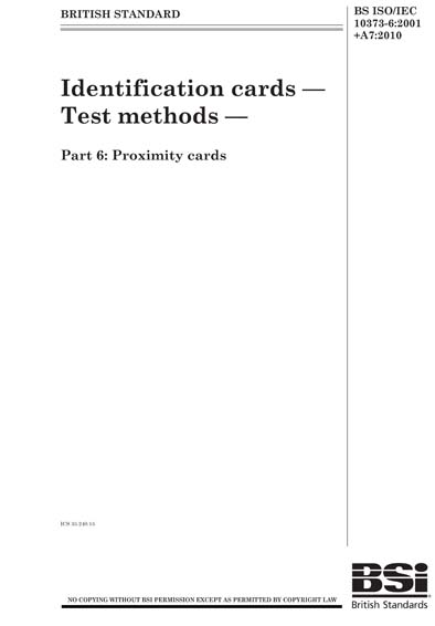 Standards PDF Cover Page