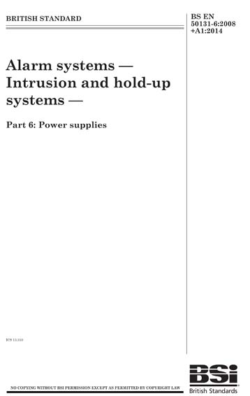 Standards PDF Cover Page