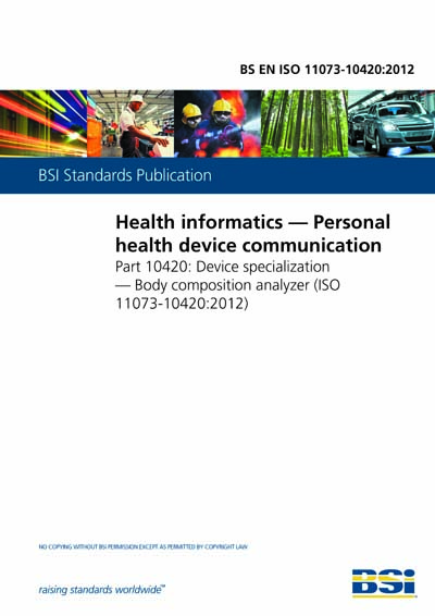Standards PDF Cover Page