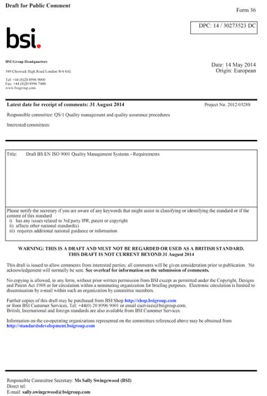 Standards PDF Cover Page
