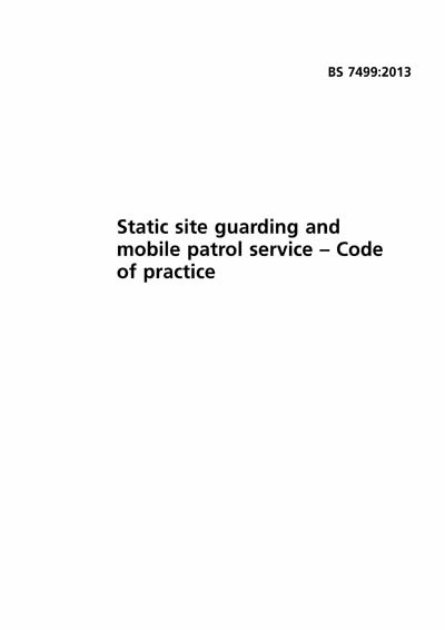 Standards PDF Cover Page