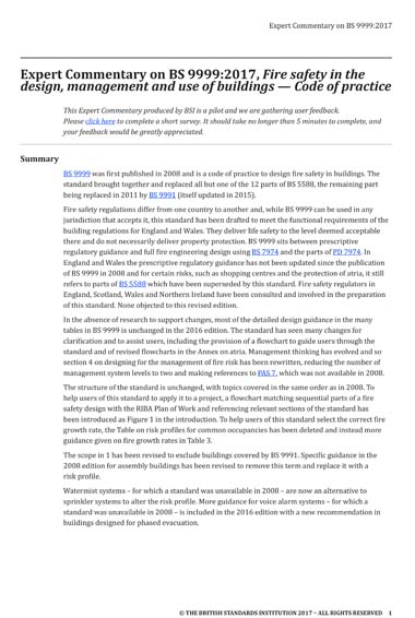 BS 9999:2017 ExComm (Fire) - Expert Commentary on BS 9999:2017. Fire ...