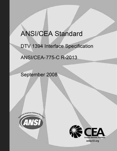 Standards PDF Cover Page