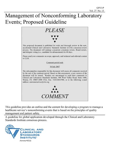 Standards PDF Cover Page