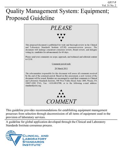 Standards PDF Cover Page