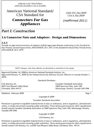 Standards PDF Cover Page