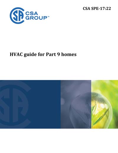 CSA SPE-17-2022 - HVAC guide for Part 9 homes