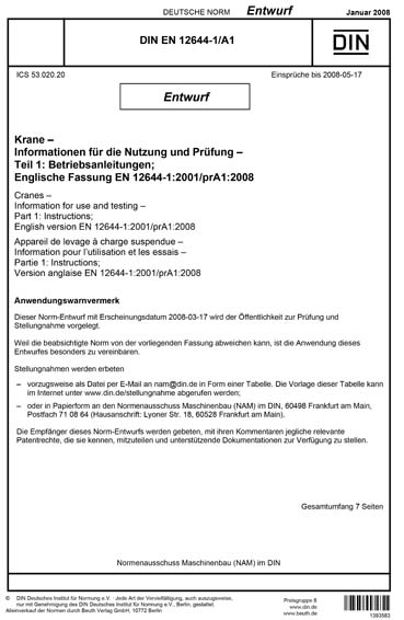 Standards PDF Cover Page