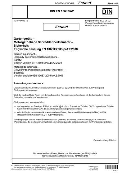 Standards PDF Cover Page