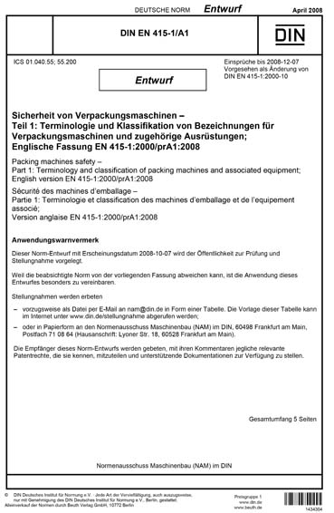 Standards PDF Cover Page