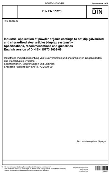 Standards PDF Cover Page
