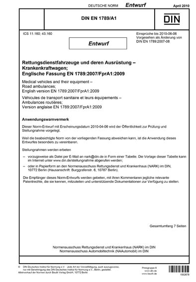 Standards PDF Cover Page