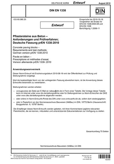 Standards PDF Cover Page