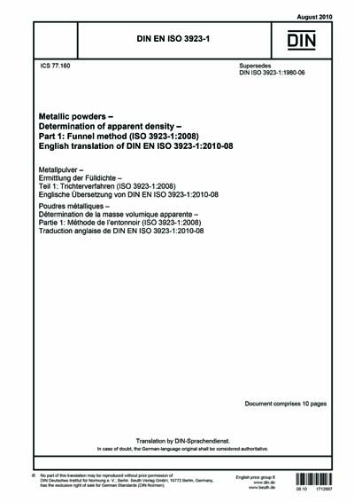 Standards PDF Cover Page