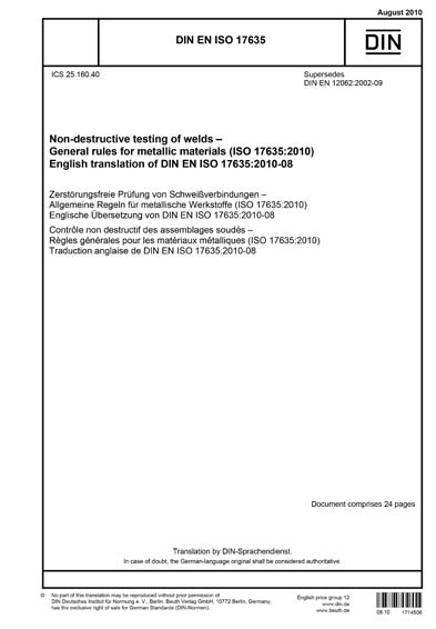 Standards PDF Cover Page