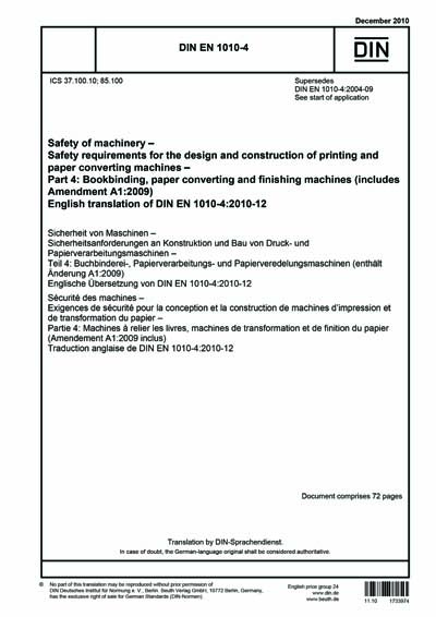 Standards PDF Cover Page
