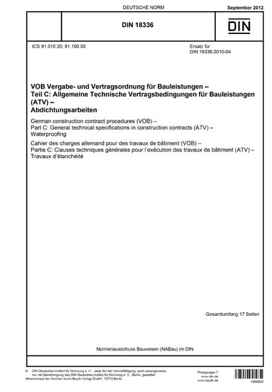 Standards PDF Cover Page