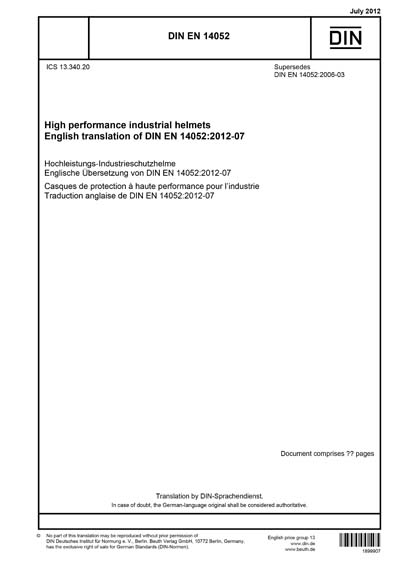 Standards PDF Cover Page