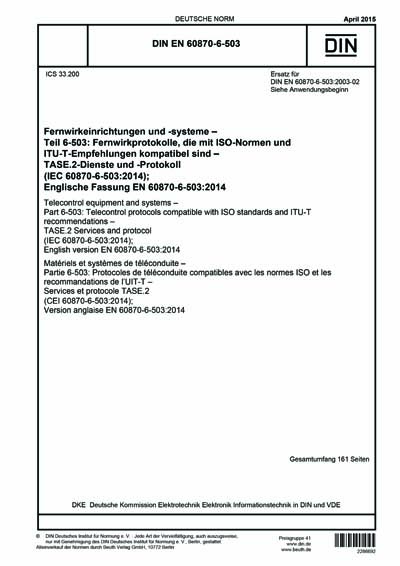Standards PDF Cover Page