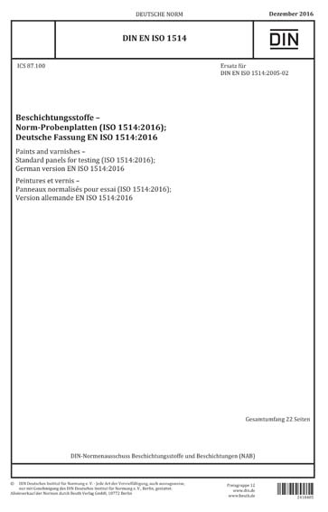 Standards PDF Cover Page