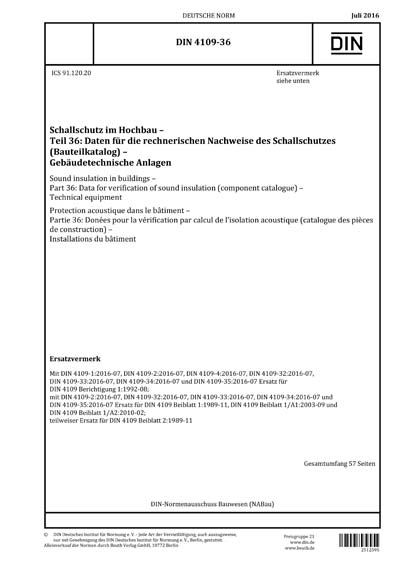 Din 4109 Richtlinie | Baulicher Schallschutz – VSALBC