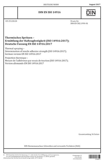 Standards PDF Cover Page
