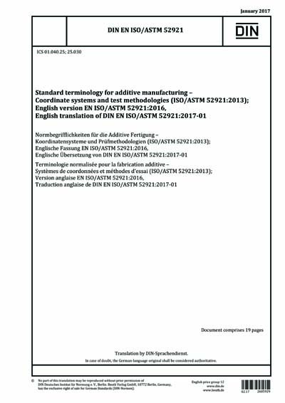 Standards PDF Cover Page