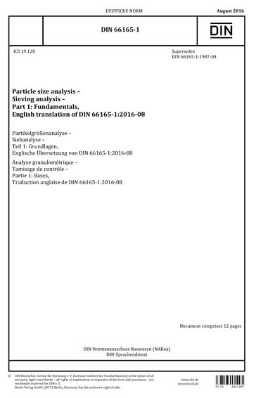 Standards PDF Cover Page