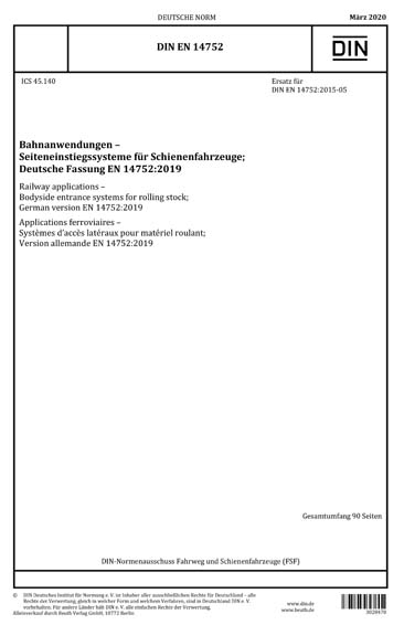 Standards PDF Cover Page